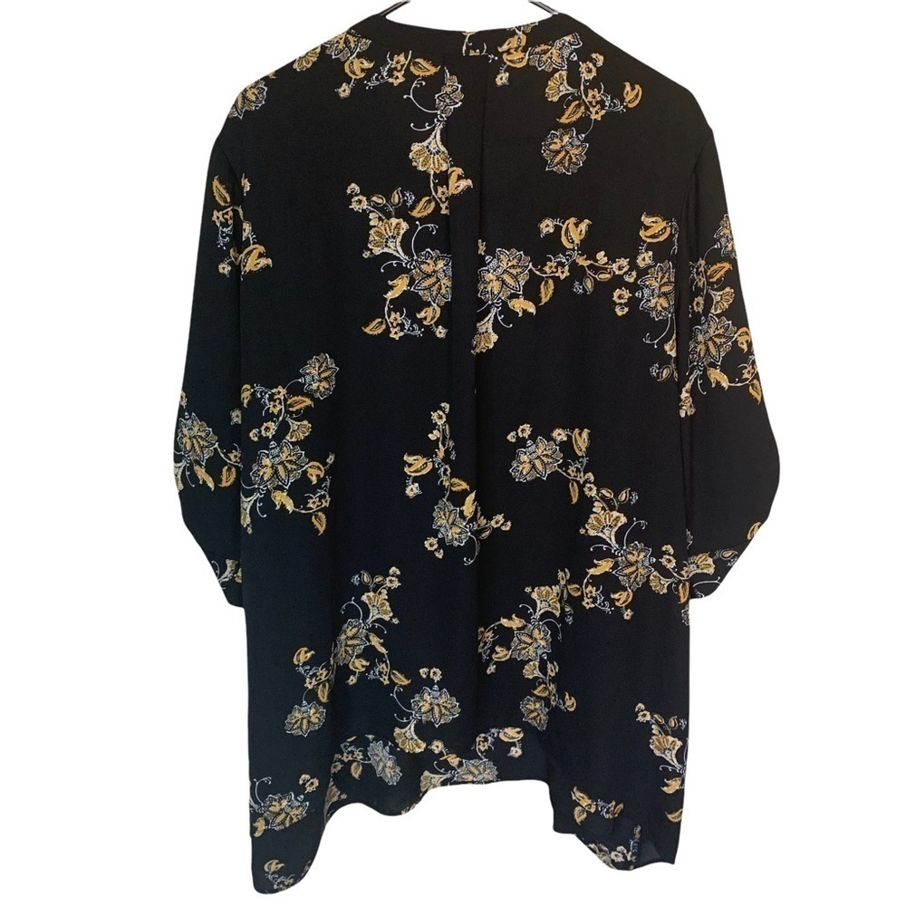 Torrid Georgette Keyhole Semi Shear Blouse Top 2X Floral - Picture 4 of 6